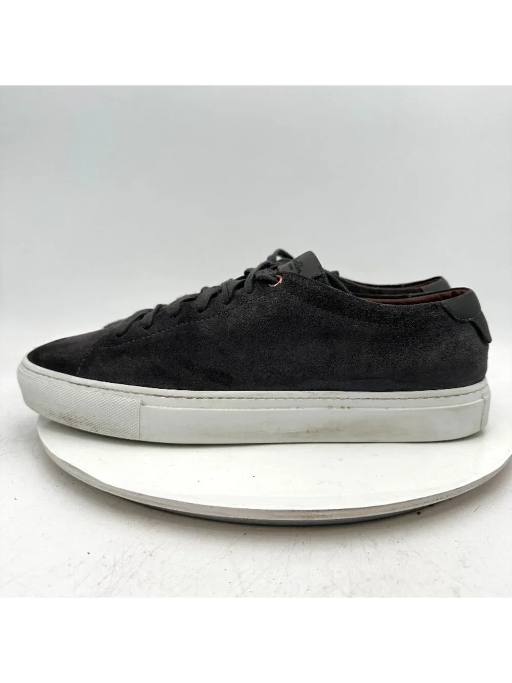 Goodman Brand Men Size 10.5 Black Suede Leather Low Top Lace Up Casual Shoes